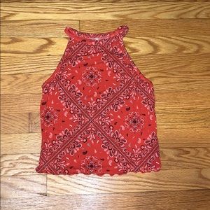 Mudd Red and Black Tank Tops